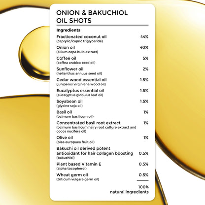 complete ingredient list of Brillare Onion &amp; Bakuchiol Oil Shots.