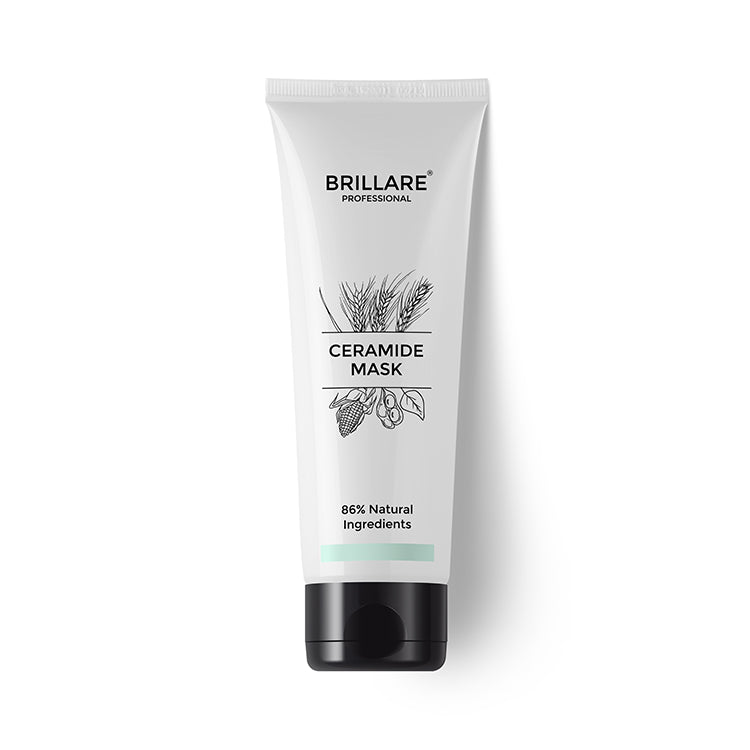 front view of Brillare Professional Ceramide Mask against white background.