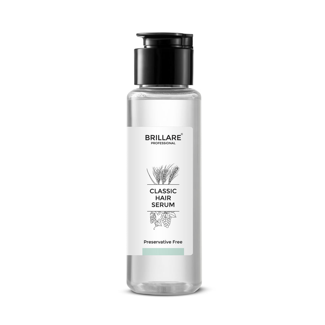 front view of Brillare Professional Classic Hair Serum against white background.