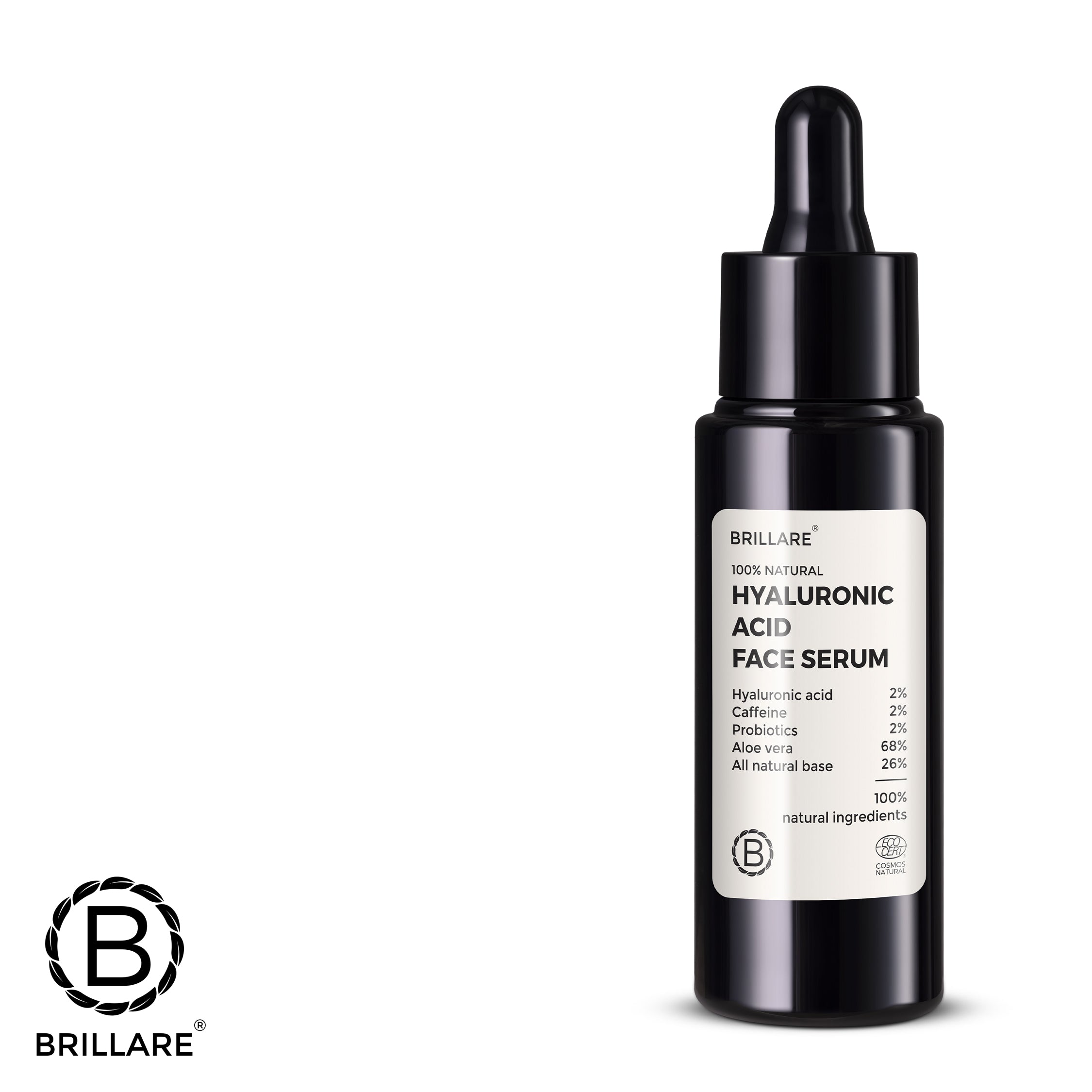 Brillare Hyaluronic Acid Face Serum with Brillare logo