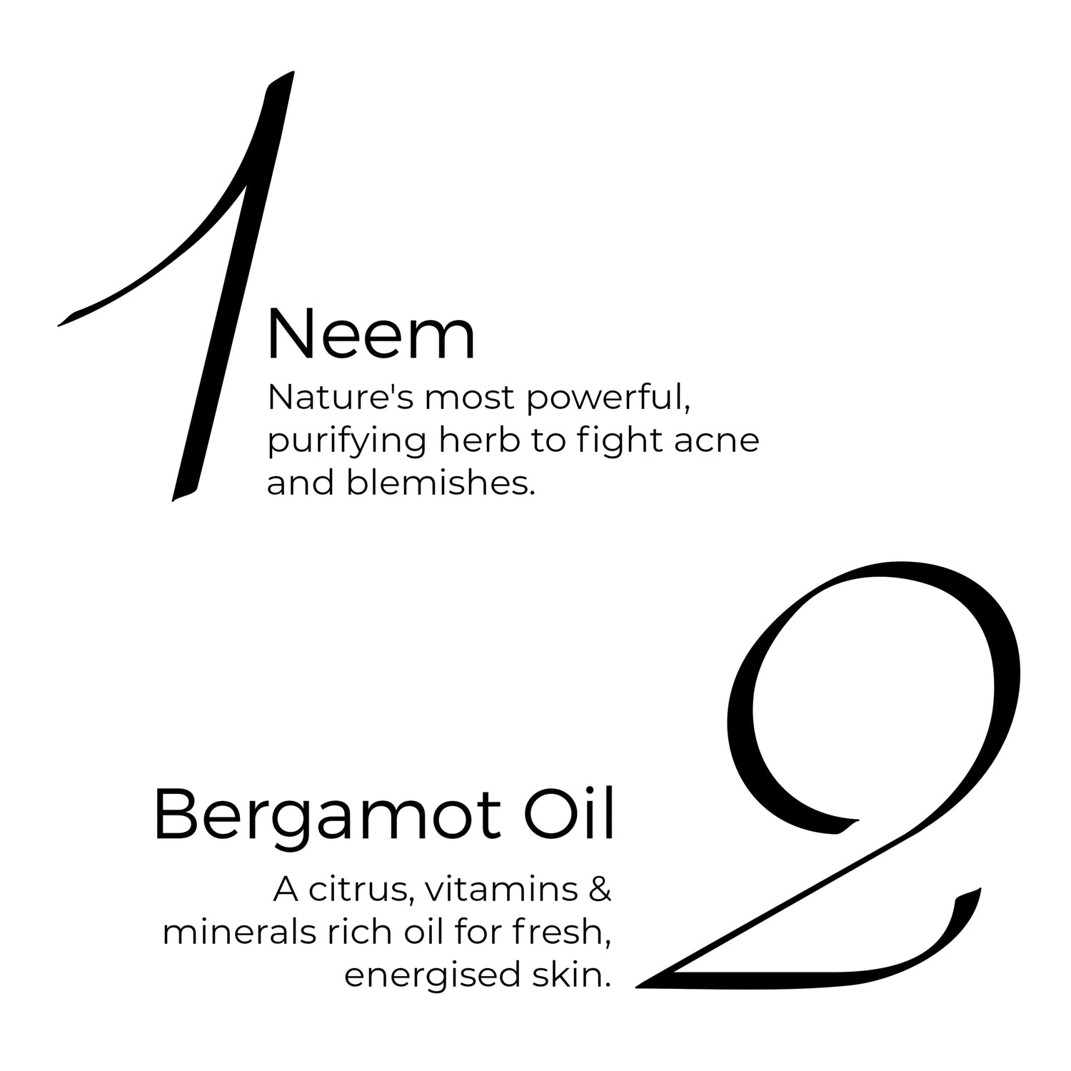 key active of Brillare Neem Powder Face wash mentioned in text include: Neem and Bergamot oil.