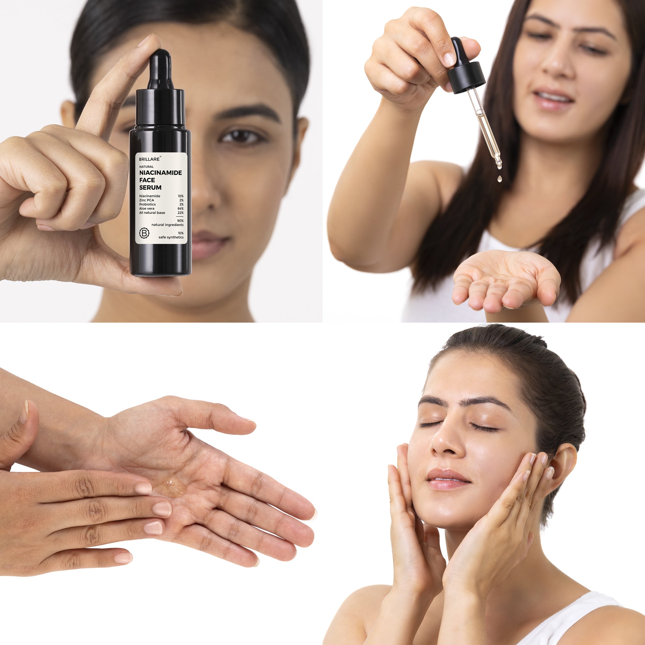 how to use steps of Brillare Niacinamide Face Serum