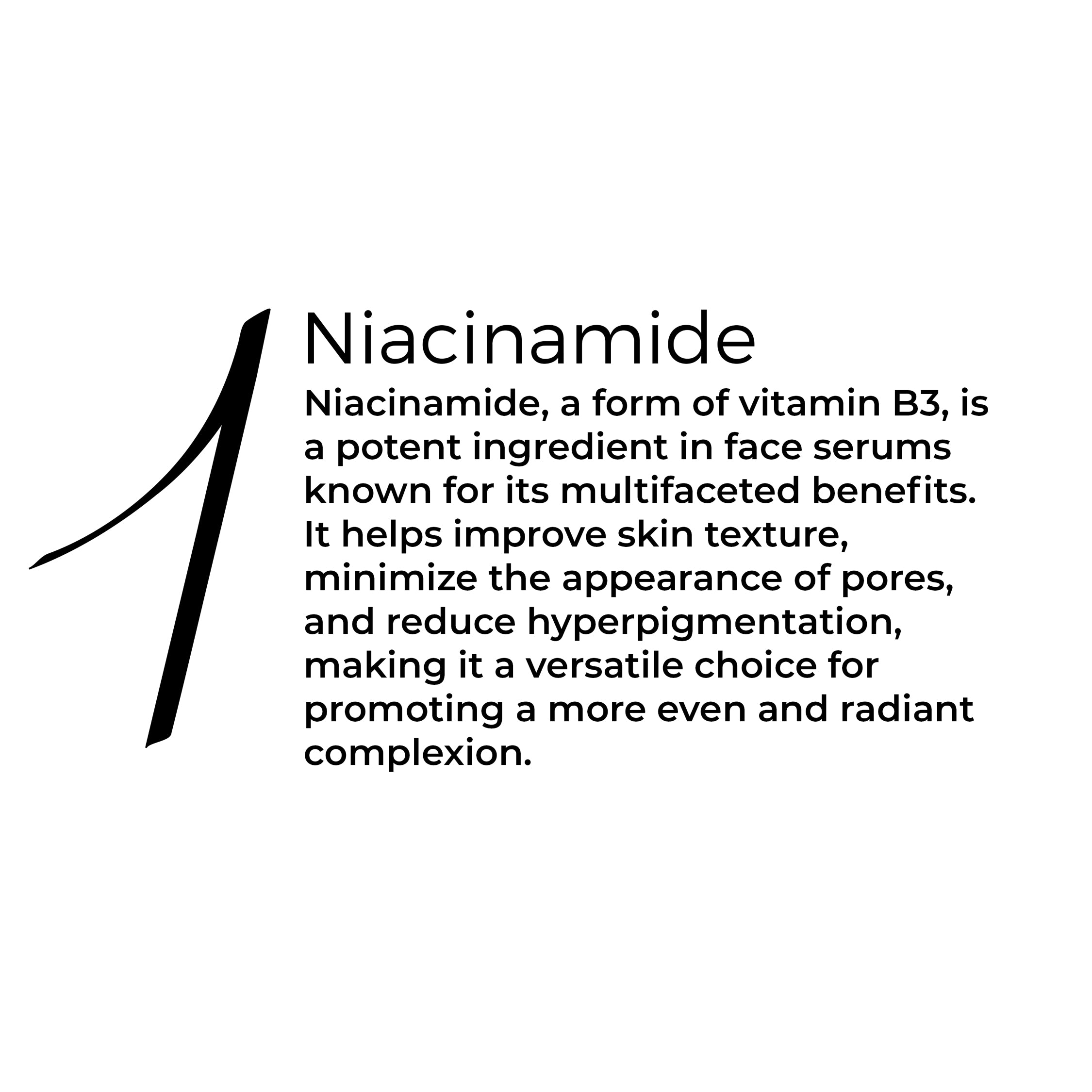 key active of Brillare Niacinamide Face Serum mentioned in text include: Niacinamide