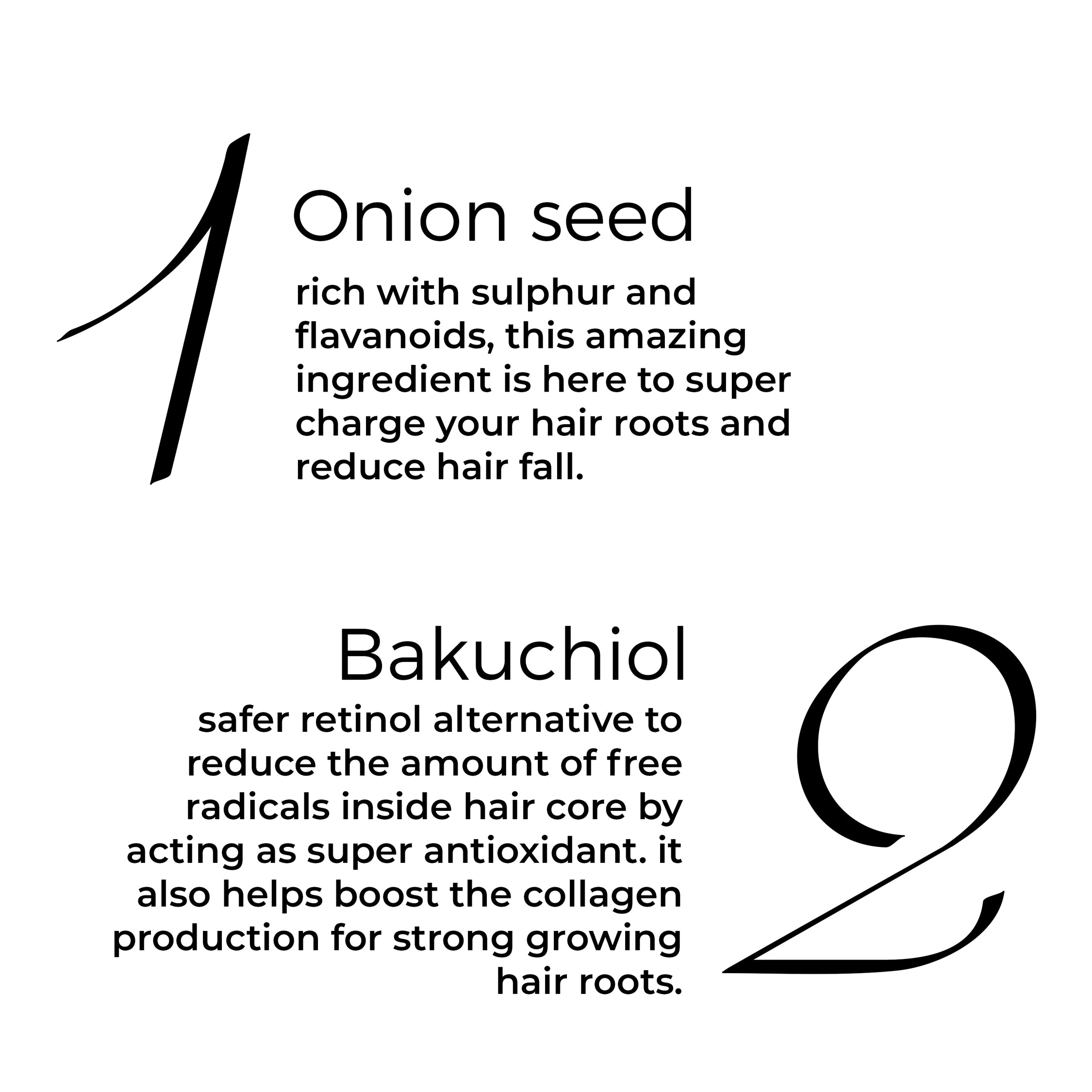 key active of Brillare Onion &amp; Bakuchiol oil shots mentioned in text include: Onion seed and Bakuchiol.