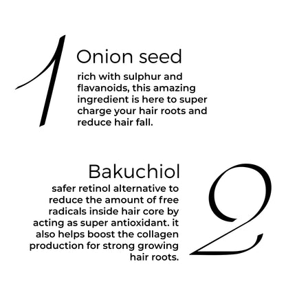 key active of Brillare Onion &amp; Bakuchiol oil shots mentioned in text include: Onion seed and Bakuchiol.