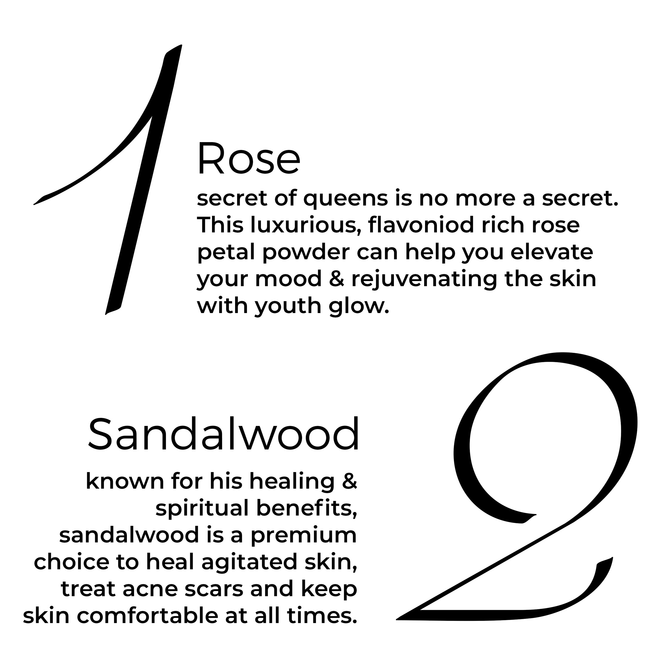 key active of Brillare Rose Powder Face wash mentioned in text include: Rose and Sandalwood. 