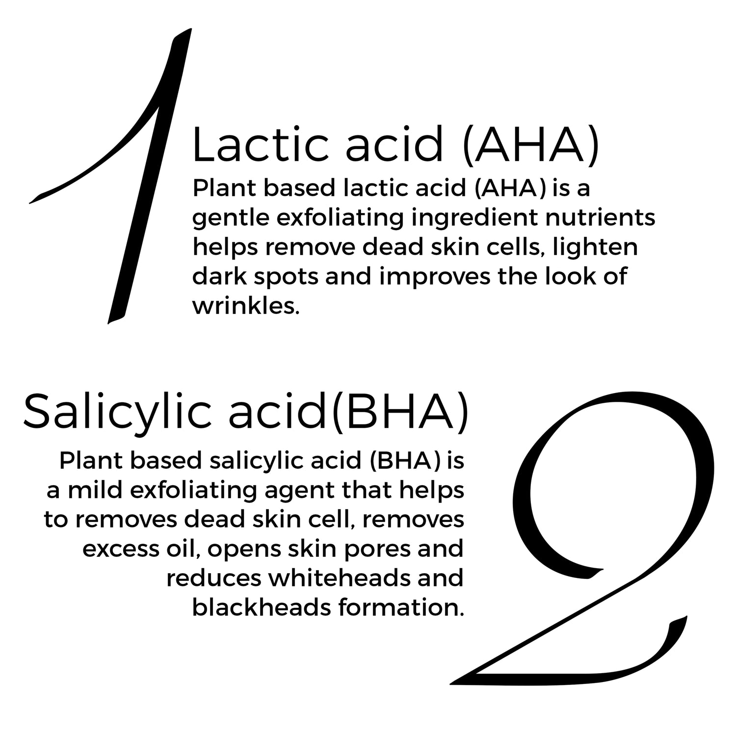 key active of Brillare Salicylic &amp; Lactic Acid body lotion mentioned in text include: Lactic acid (AHA) and Salicylic acid (BHA).