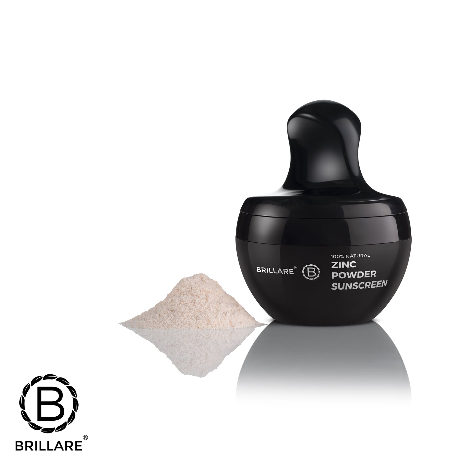 Brillare Zinc Powder Sunscreen with Brillare Logo