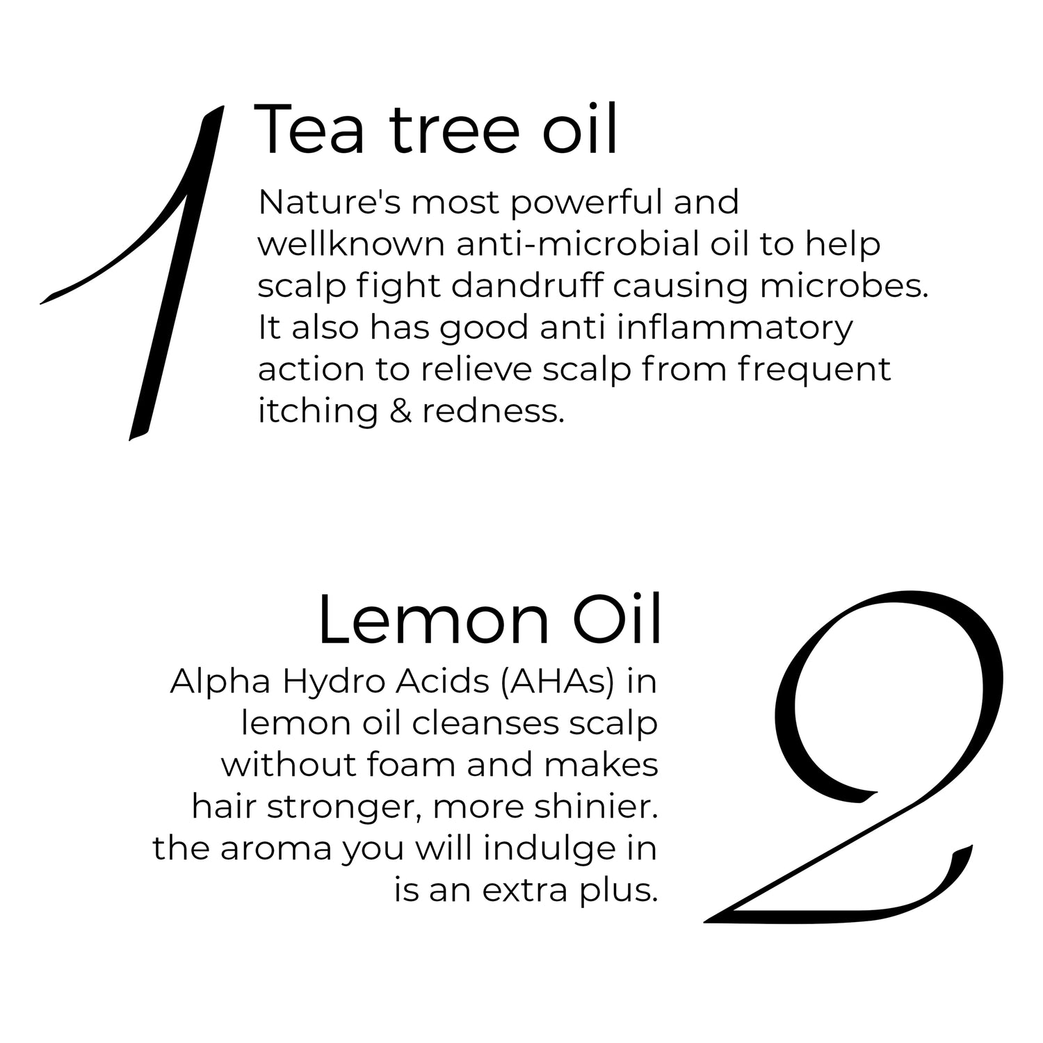 key actives of Tea Tree Oil in text include: Tea Tree Oil &amp; Lemon Oil