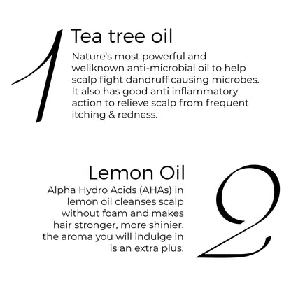 key actives of Tea Tree Oil in text include: Tea Tree Oil &amp; Lemon Oil