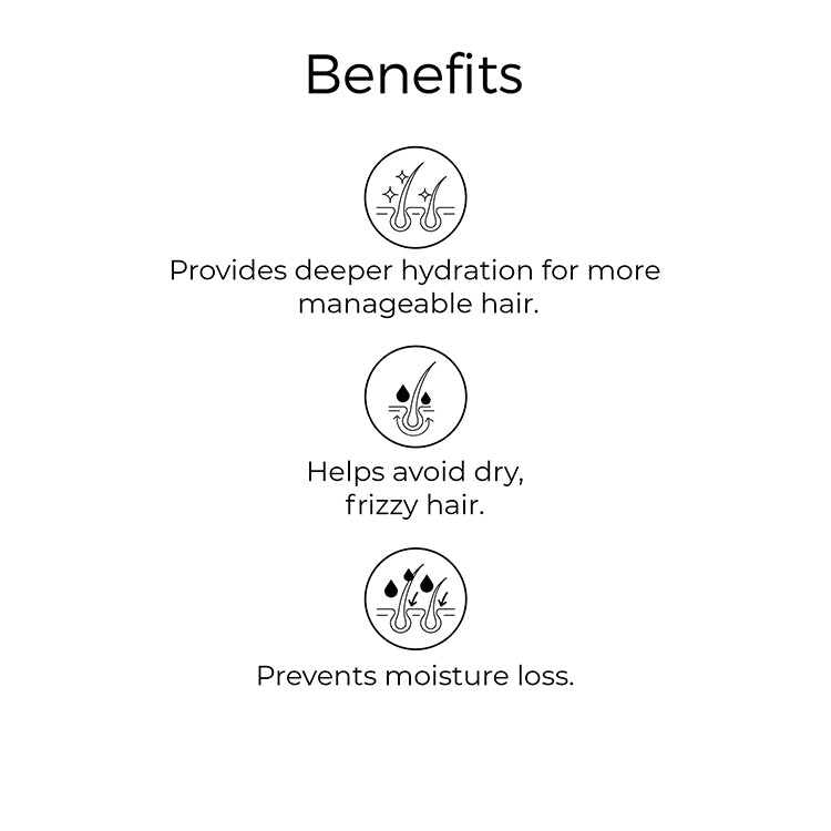 benefits of Brillare Argan Oil, Brillare Heavy Moisturising Shampoo &amp; Conditioner mentioned in text include: provides deeper hydration for more manageable hair, helps avoid dry, frizzy hair, prevents moisture loss