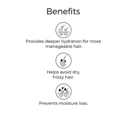 benefits of Brillare Argan Oil, Brillare Heavy Moisturising Shampoo &amp; Conditioner mentioned in text include: provides deeper hydration for more manageable hair, helps avoid dry, frizzy hair, prevents moisture loss