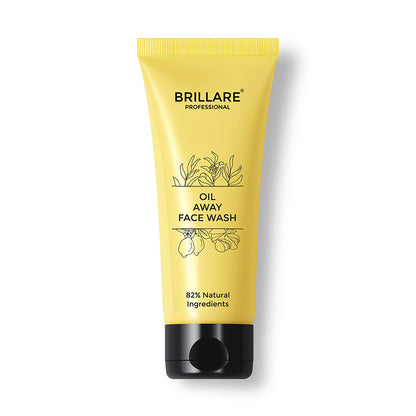 Front view of Brillare Professional Oil Away Face Wash.